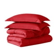 thumbnail image 3 of American Home Collection Comforter Set - Extra Soft Microfiber - 3 Piece Comforter and Pillow Shams Set - King/Cal-King, Red, 3 of 8