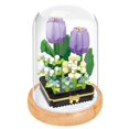 thumbnail image 2 of DIY Bouquet Immortal Flower Assembled Granular Building Block Model Toy Children‘S Girl Gift, 2 of 10