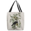 thumbnail image 2 of ArtVerse John James Audubon American Crow Tote Bag Orange 13 x 13, 2 of 5