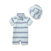 Oxford Woven Romper (Baby Boys)