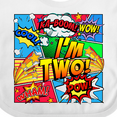 thumbnail image 4 of Inktastic I'm Two Comic Book Boys or Girls Baby Bib, 4 of 4