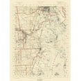 thumbnail image 2 of USGS 19x24 Black Ornate Wood Framed with Double Matting Museum Art Print Titled - Rhode Island 4 of 10 Sheet - USGS 1891, 2 of 4