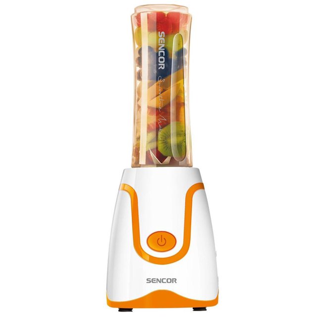 Sencor - Personal Blender with 0.6L Capacity + Coffee Grinder, 300W, Orange