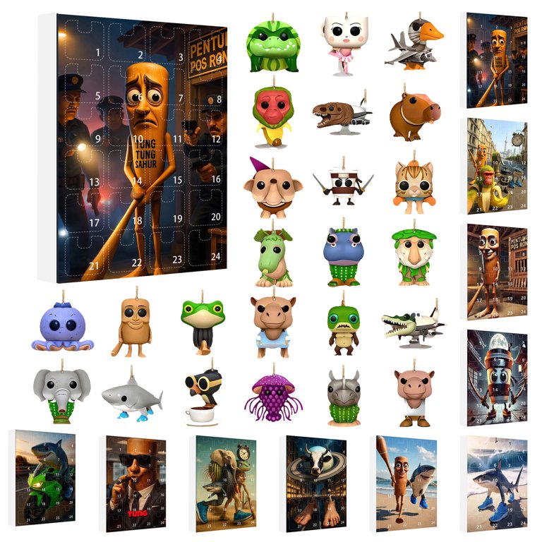 Calendario De Adviento Italian Brainrot 2025 – 24 Figuras De Plástico Divertidas, Sorpresas Diarias Para Fans De Memes, Ideal Como Regalo Navideño Original