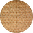 thumbnail image 1 of Ahgly Company Indoor Round Abstract Orange Abstract Area Rugs, 6' Round, 1 of 6