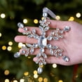 thumbnail image 2 of RyanK Christmas Pendant,Christmas Gifts,Christmas Decorations,New Christmas Metal Wrought Iron Diamond Snowflake Christmas Tree Decoration Snowflake Ins Snowflake Pendant Layout Silver, 2 of 6