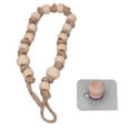 thumbnail image 2 of Boho Curtain Tiebacks, Fadeless Simple Toilet Paper Holder  For Curtain Jute Rope With Wooden Beads 55cm, 2 of 8