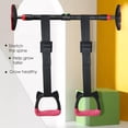 thumbnail image 2 of Kids Gymnastic Rings, Gymnastic Ring with Adjustable Straps, Buckles, Pull-up Training Equipment for Indoor Playground, 2 of 4