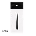 thumbnail image 6 of EXLEAF 2026 New 3Pcs Tweezers Slightly Angled Tip Design Long Tweezers Stainless Steel Construction Tweezer for Eyebrow Shaping Beauty Care Style3, 6 of 7