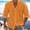 Orange, variant on Men'S Shirts Linen Button Up Shirt For Foreign Trade Summer Beach Shirt Long Sleeved Collar Spring And Summer Casual Daily Clothing Orange M