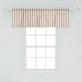 thumbnail image 2 of Ambesonne Peach Valance Pack of 2, Stripes with Squares, 54"X18", Peach Cream, 2 of 2