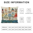 thumbnail image 6 of Acheng  Nutcracker Pillow Covers Merry Christmas Throw Pillow Case Watercolor Nutcracker Decoration Cushion Case for Christmas Winter Sofa Home Couch Office Decor,2Pcs White, 6 of 6