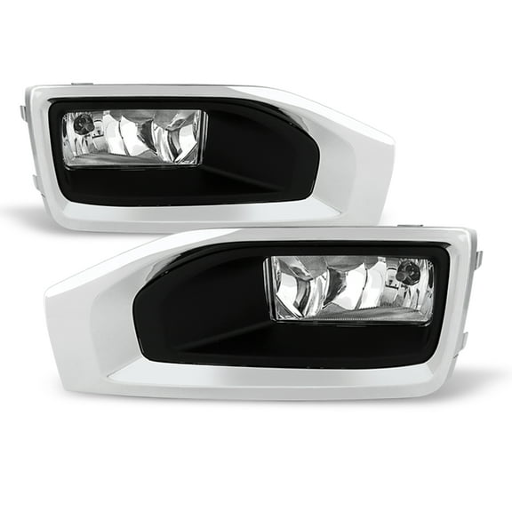AKKON - For 2015-2020 GMC Yukon | Yukon XL Chrome Bezel Bumper Driving Fog Light W/ Switch Bulb Wiring