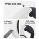 thumbnail image 4 of Correa retráctil Correa flexible Correa resistente con linterna y dispensador de bolsas para perros pequeños y medianos, 4 of 5