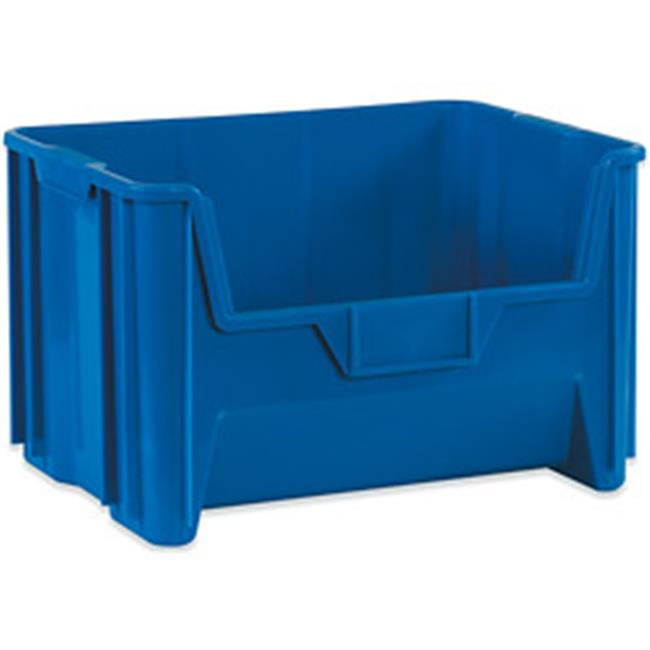 3 St 3x30dgm Barrel Plastic Bin Container capacity 30 L Blue 2 recessed grips 