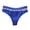 Blue, variant on Cutout Waistband Thongs for Women Mid Rise Triangle Underwear Soft Stretchy Comfortable Ladies Panties M-2XL