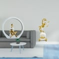 thumbnail image 2 of Estatua de niña, figura de resina, elegante escultura artística para mujer, decoración creativa, adorno abstracto de caballo, adecuado para estante, e, 2 of 8