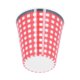 thumbnail image 3 of Taza para beber Ticfox 260 ml melamina Red Grid, 3 of 14