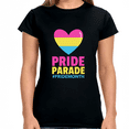 thumbnail image 2 of Pride Parade Shirt LGBT Pride Rainbow Flag Gay Lesbian Pride Womens T Shirts, 2 of 8