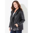 thumbnail image 4 of Catherines Women's Plus Size Faux Leather Moto Jacket, 4 of 5