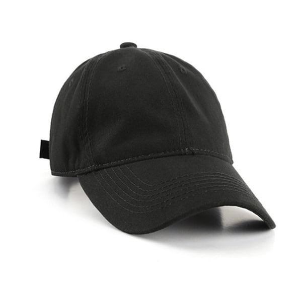 Gorra de béisbol sólida de primavera y verano para hombres y mujeres, gorra de lengüeta de pato suave negra