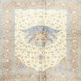 thumbnail image 1 of Ahgly Company Indoor Square Traditional Tan Brown Persian Area Rugs, 5' Square, 1 of 6