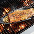 thumbnail image 3 of Outset Cast Iron Fish Grill Pan and Serving Pan, Black, 19" x 7" x 1", 3 of 6