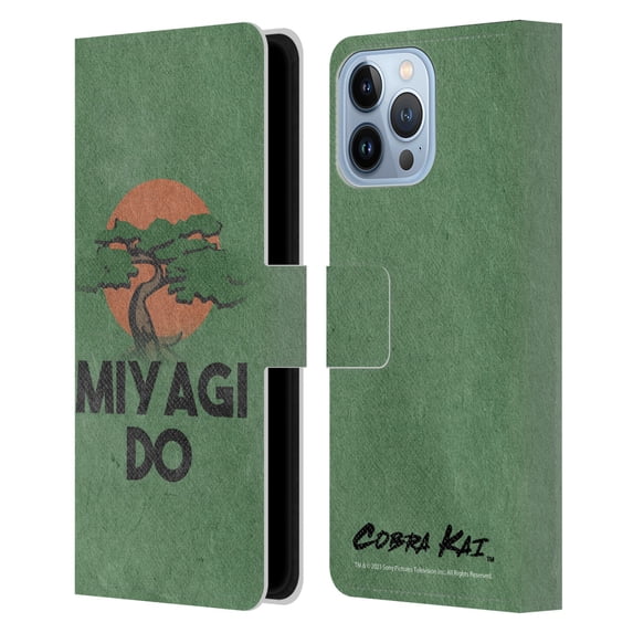 Head Case Designs Officially Licensed Cobra Kai Season 4 Key Art Team Miyagi Do Leather Book Wallet Case Cover Compatible with Apple iPhone 13 Pro Max