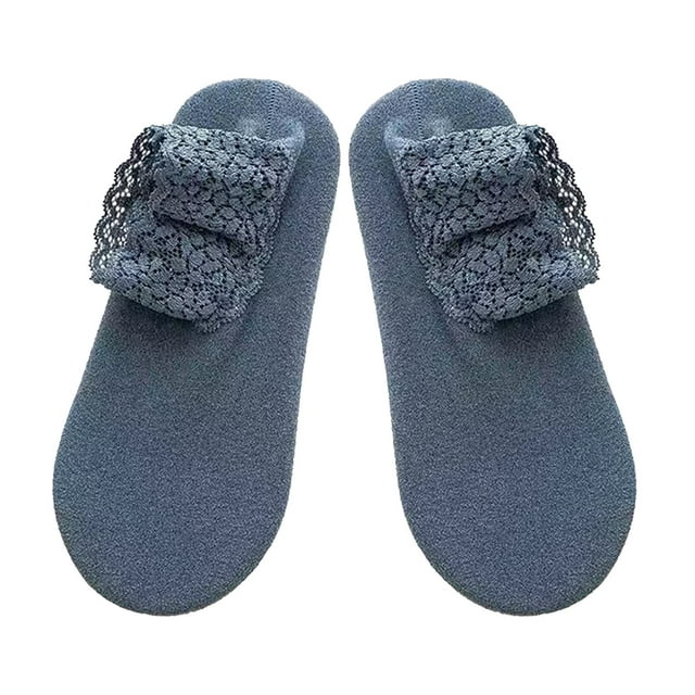 Mikilon Lace Warmer Socks Womens Warm Fuzzy Non Slip Grip Stretch Socks
