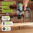 thumbnail image 6 of WORKPRO Cordless Power Drill Set with Stackable Tool Box, 8V Cordless Drill Driver and Bit Set, 2.0Ah Electric Cordless Screwdriver Kit with 3/8" Keyless Chuck, Portable Drill for Home Repair, DIY, 6 of 8