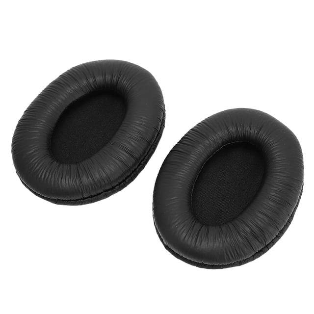 COJÍN DE OREJAS DE AURICULARES, ALmoHADILLAS DE REEMPLAZO DE REEMPLAZO NEGRO DE LA OREJA DE REEMPLAZO NEGRO DE CUERO BASCO SUAVE PARA DR BT50 PARA MDR NC60 PARAS DE