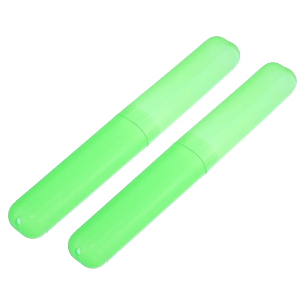 Estuches para Cepillos de Dientes para Viaje Unique Bargains Verde 7.48'x1.06'