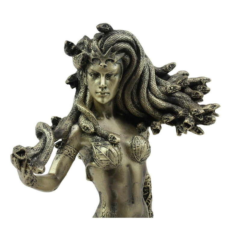 Ebros Greek Mythology The Seductive Spell Of Medusa Statue 8Tall  Temptation Of The Demonic Goddess Medusa Gorgonic Sister Figurine 