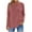 Pink, variant on Posijego Womens Long Sleeve Tee Shirts Trendy Fall Crew Neck Casual Plain Basic T-Shirts Loose Tunic Tops