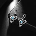thumbnail image 3 of Jewmon Trinity Knot Dangle Earrings for Women Men Stainless Steel Moonstone Irish Kont Hoop Earrings, 3 of 7