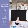thumbnail image 6 of Momcozy Retractable Baby SafetyGate, Indoor/Outdoor, Child Pet Gate for Stairs, Doorways, Hallways,33" X 55" ,Black, 6 of 9