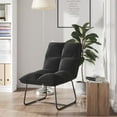 thumbnail image 6 of vidaXL Lounge Chair Padded Lounge Seat Accent Chair with Metal Frame Velvet, 6 of 6