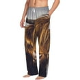 thumbnail image 3 of Kdxio Yak Print Men's Sleep Pajama Pant Lounge Pants with Pockets, 3 of 8