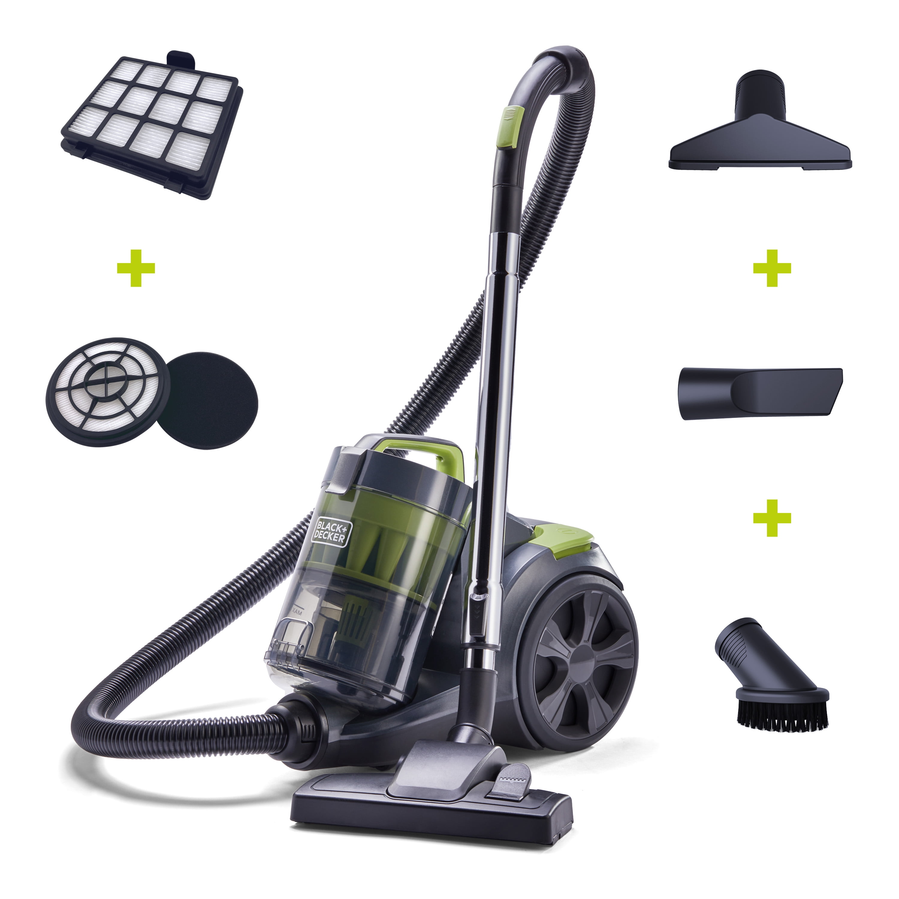 BLACK+DECKER Adjustable Suction Multi-Cyclonic Canister Vacuum model ...