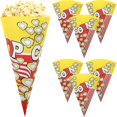 thumbnail image 1 of 100 Pcs Popcorn Paper Bags With Tapered Tips Cone-shaped Treats Bags For Popcorn Candy Kr, 1 of 2