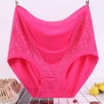 thumbnail image 2 of Diufon Womens Cotton Underpants Solid Color Full Cover Panties Elastic High Waist Briefs, 2 of 3
