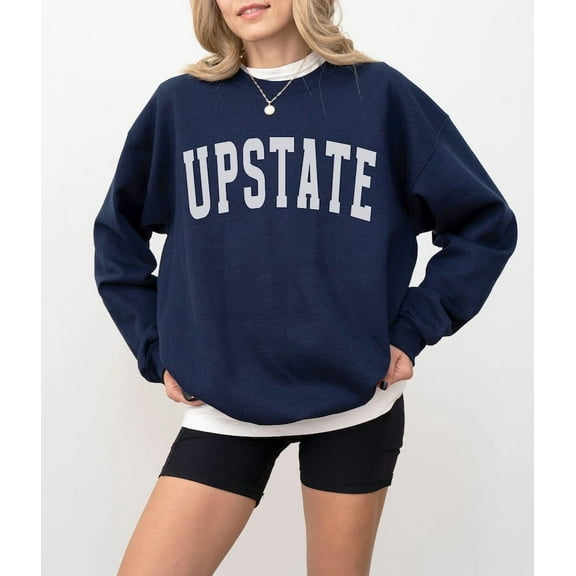 Upstate Sweatshirt, Upstate NY Sweatshirt, Trendy Varsity Sweatshirt, Aesthetic College Crewneck, Oversized Sweater, Upstate New York Shirt Tshirt All Size S-5XL