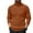Brown, variant on Men's Turtleneck Pullover Sweater Long Sleeve Slim Fit Ribbed Knit Top