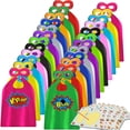 thumbnail image 2 of Set de disfraces ADJOY con capas y máscaras de superhéroes para niños de 3 a 12 años, 2 of 7