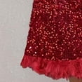 thumbnail image 4 of Levmjia Women Sequin Mini Dress Hanging Neck Sleeveless Solid Color Off Shoulder Casual Party Cocktail With Night Out Club Vacation Daily Wear, 4 of 7