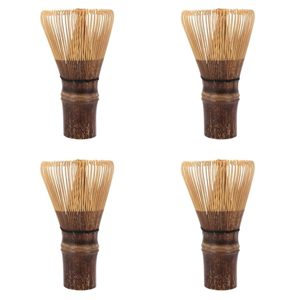 4X 80 Dientes Matcha Batidor Ceremonia Japonesa Bambú Chasen Matcha Té en Polvo Batidor Té Verde L