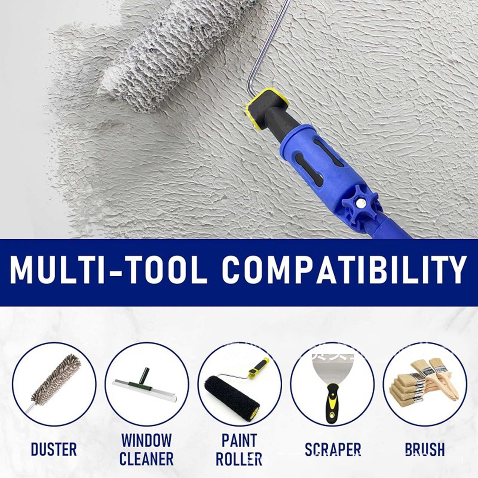 Adjustable Paint Brush Holder Paint Brush Extension Handle Corner Painting Tool For Precise Wall Ceiling