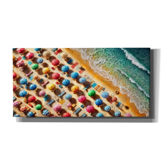 Epic Graffiti 'Beach Vibes' by Rey Klimt Canvas Wall Art, 40" x 20"