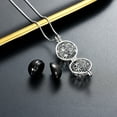 thumbnail image 5 of Cremation Jewelry Flower of Life Urn Necklaces for Ashes for Women Men Mini Keepsake Memorial Hollow Pendant, 5 of 6