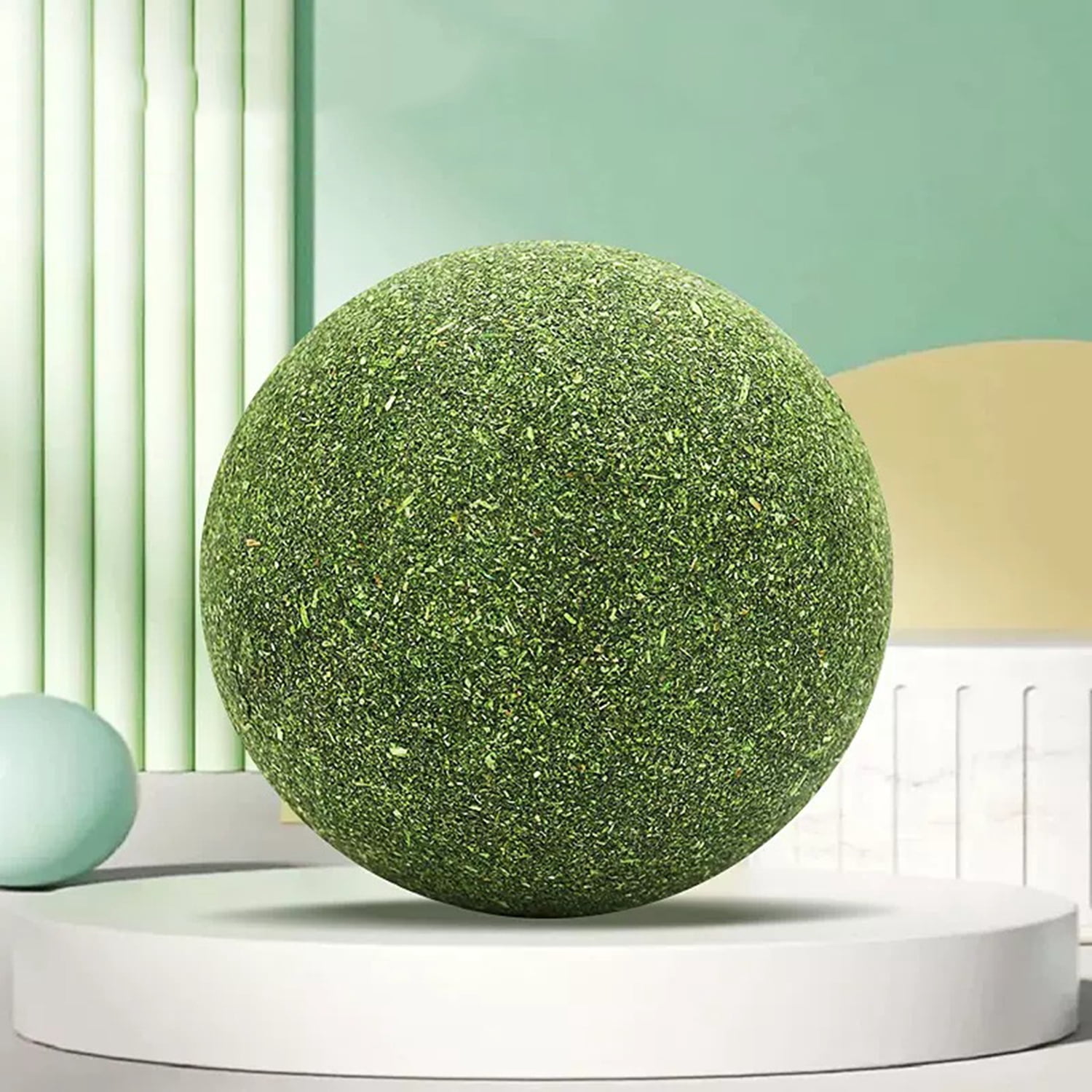 Jumbo Catnip Ball Toy with Mint Teeth Cleaning Chew